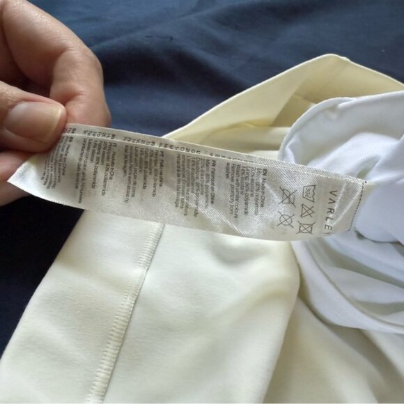 Varley Womens Maddie Tank Top Crop White Cream Athletic Athleisure Size Medium - Picture 4 of 5